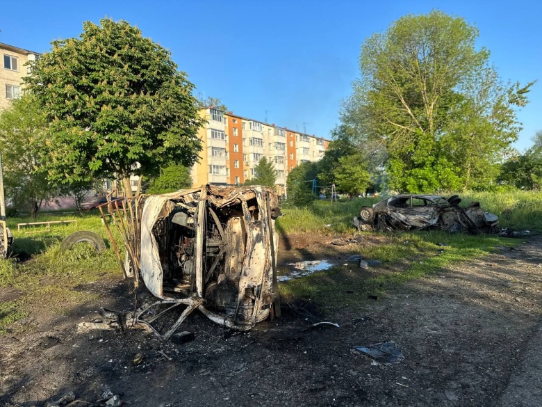 The consequences of one of the shelling of Shebekino. Photo: telegram channel "Real Gladkov"