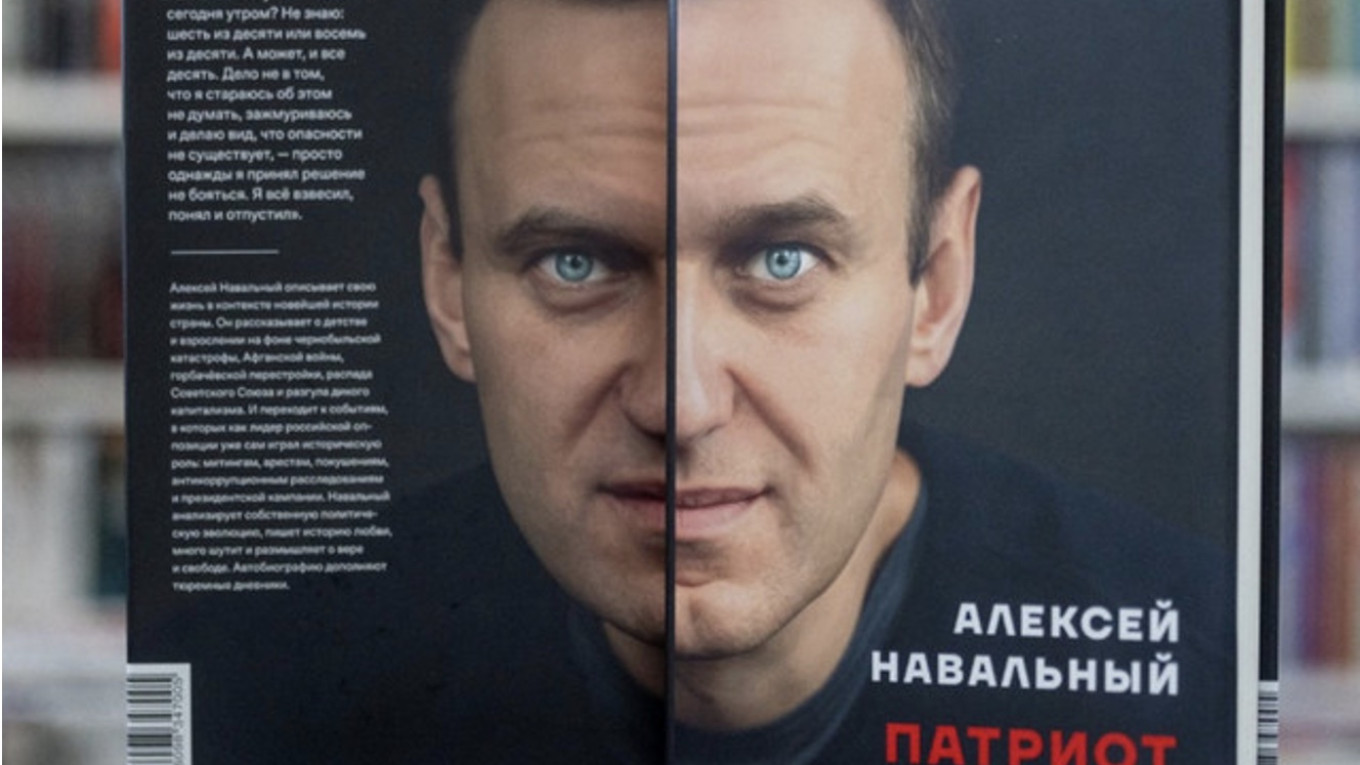 The cover of Navalny's book, Patriot: A Memoir. Published in October 2024. Source: The Moscow Times